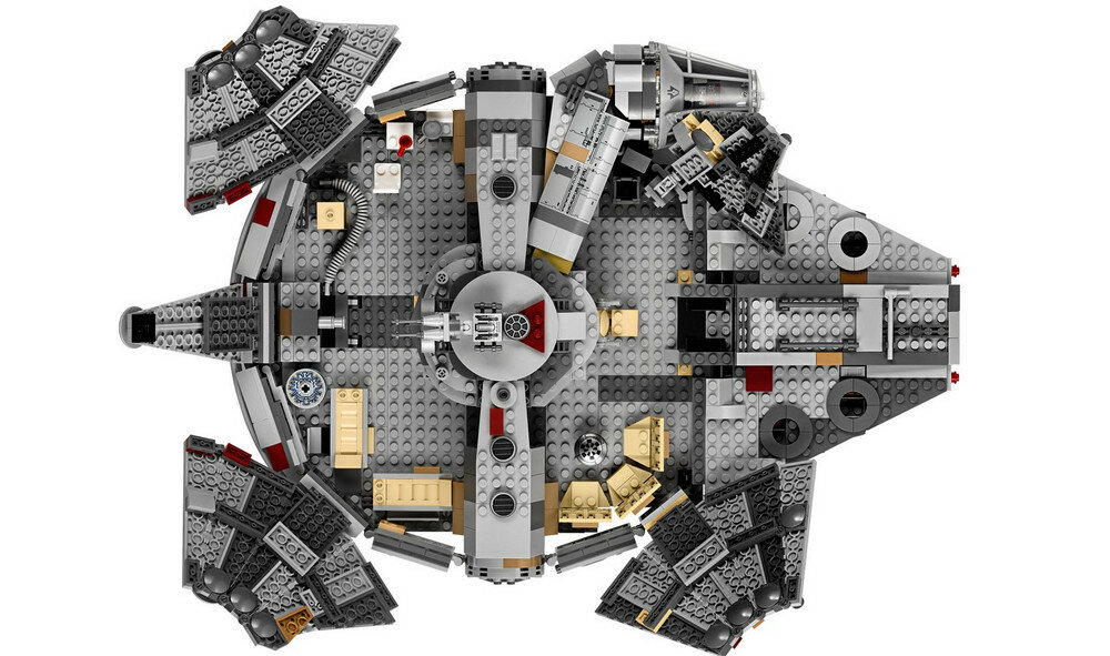 LEGO Star Wars Sokół Millennium 75257 mnogość elementów prezent Gwiezdnych Wojen