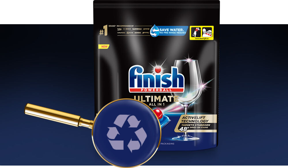 Kapsułki do zmywarek FINISH Powerball Ultimate All In 1 recykling