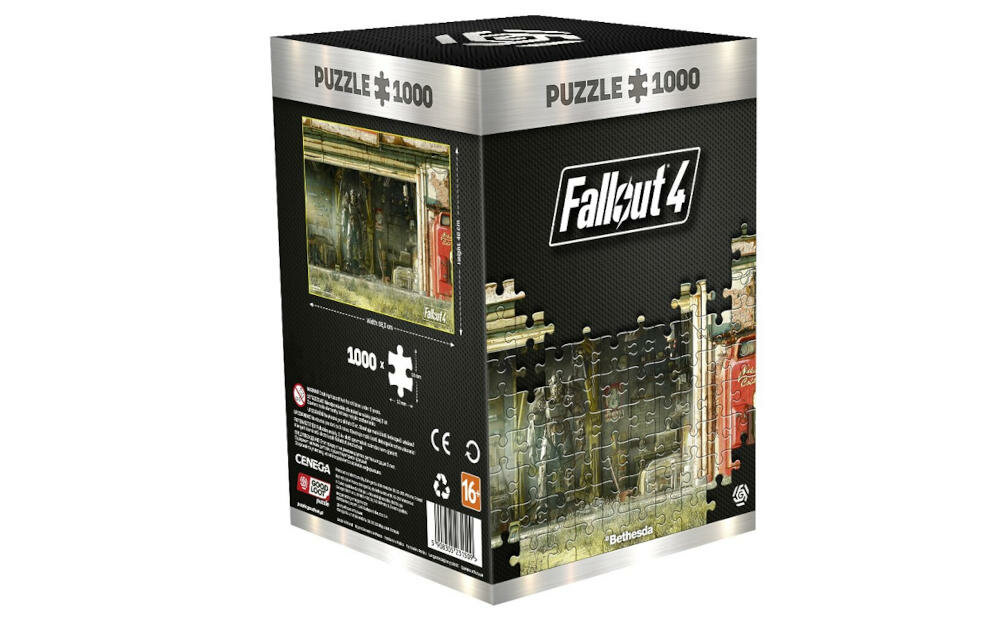 CENEGA-Fallout-Garage zestaw puzzle plakat worek instrukcja karta gwarancyjna