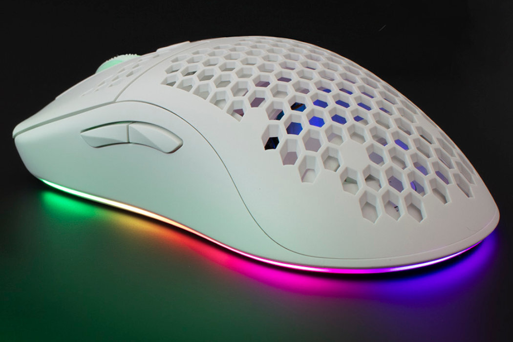 Mysz WHITESHARK Galahad-W gaming disagn wyglśd DPI minimalistyczny sensor gra gracz wyposażenie