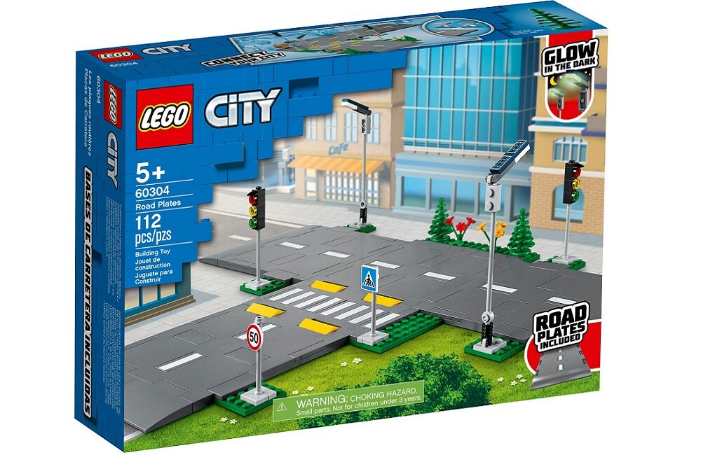 LEGO City Płyty drogowe 60304 Zabawa napędzana wyobraźnią nie zawiera żadnych elementów elektronicznych