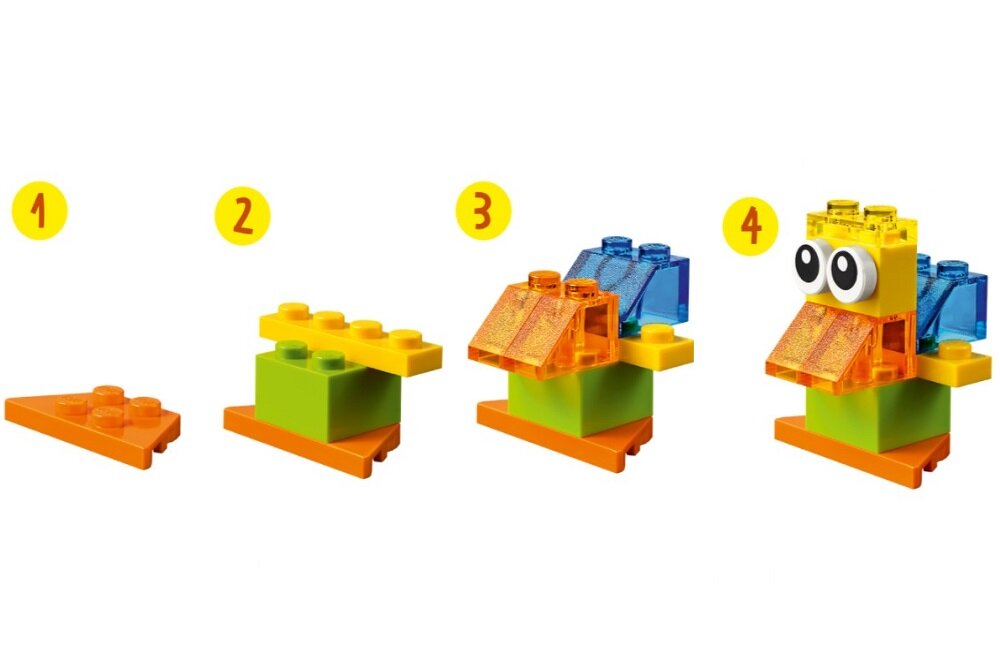 LEGO Classic Kreatywne przezroczyste klocki 11013 Bezpłatna aplikacja LEGO Building Instructions