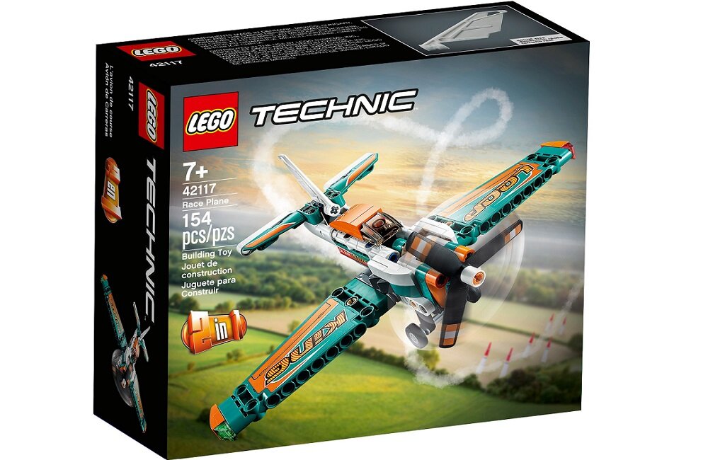 LEGO Technic Samolot wyścigowy 42117 Dokładne testy wytrzymałościowe dla dzieci od 7 roku życia 
