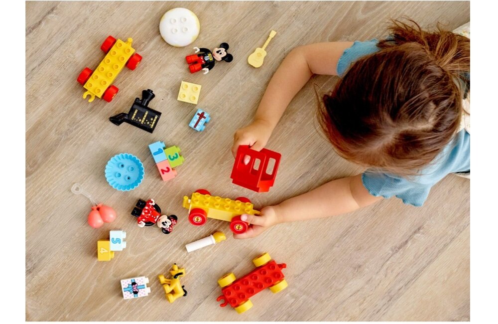 LEGO Duplo Urodzinowy pociąg myszek Miki i Minnie 10941 Zabawa w pojedynkę lub z rodzicami