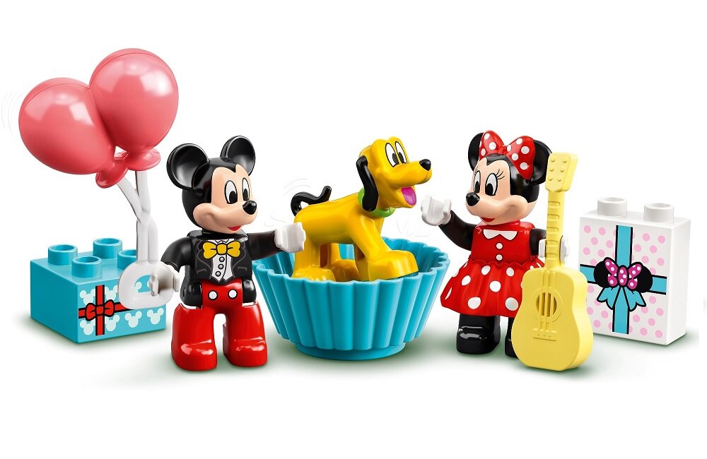 LEGO Duplo Urodzinowy pociąg myszek Miki i Minnie 10941 Zabawa napędzana wyobraźnią nie zawiera żadnych elementów elektronicznych