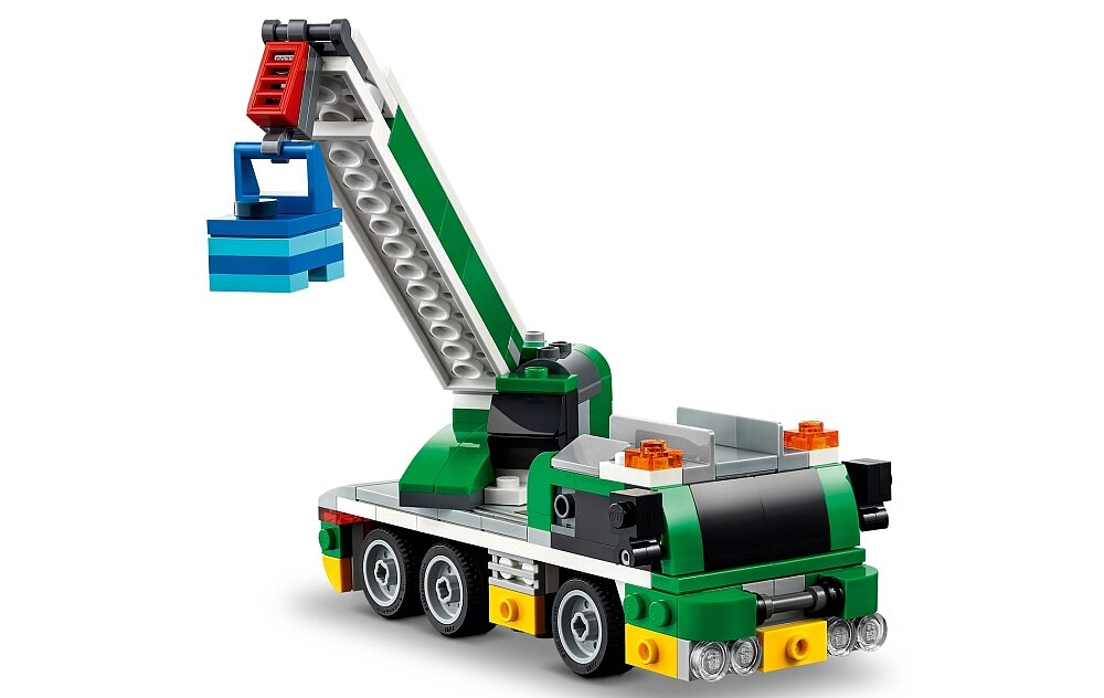 LEGO Creator Laweta z wyścigówkami 31113 funkcje