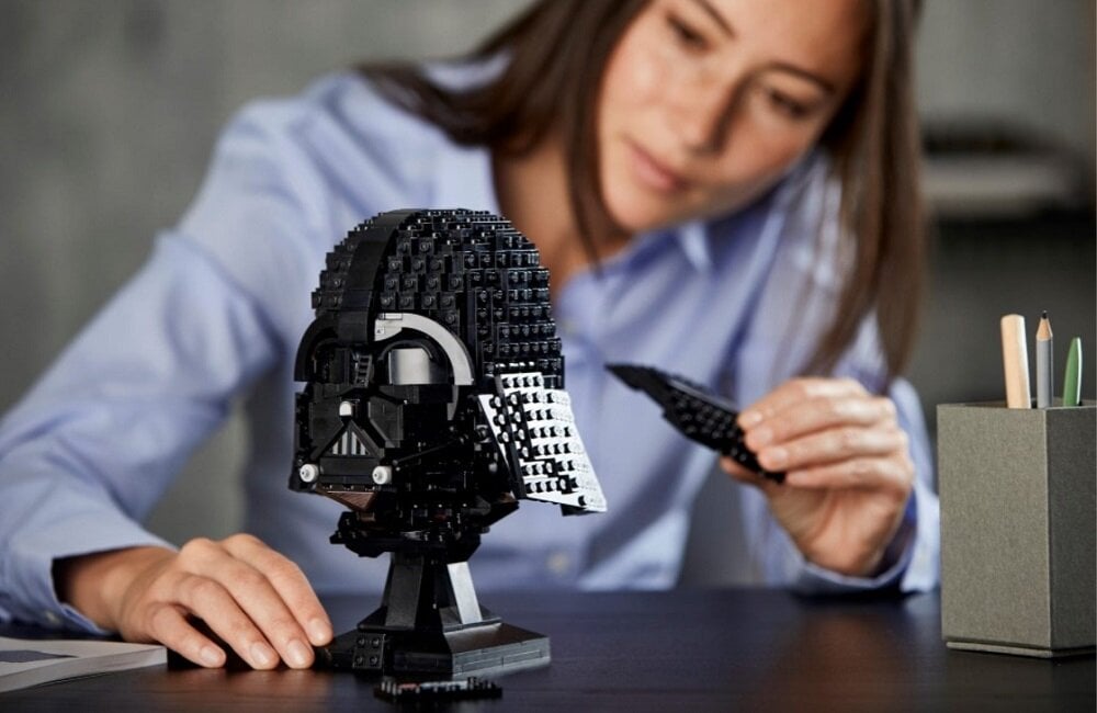 LEGO Star Wars Hełm Dartha Vadera 75304 Ćwiczenie różnych umiejętności kreatywna zajęcie redukcja stresu