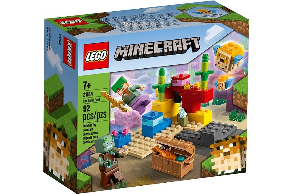 LEGO Minecraft Rafa koralowa 21164 elementy spełniające rygorystyczne standardy branżowe