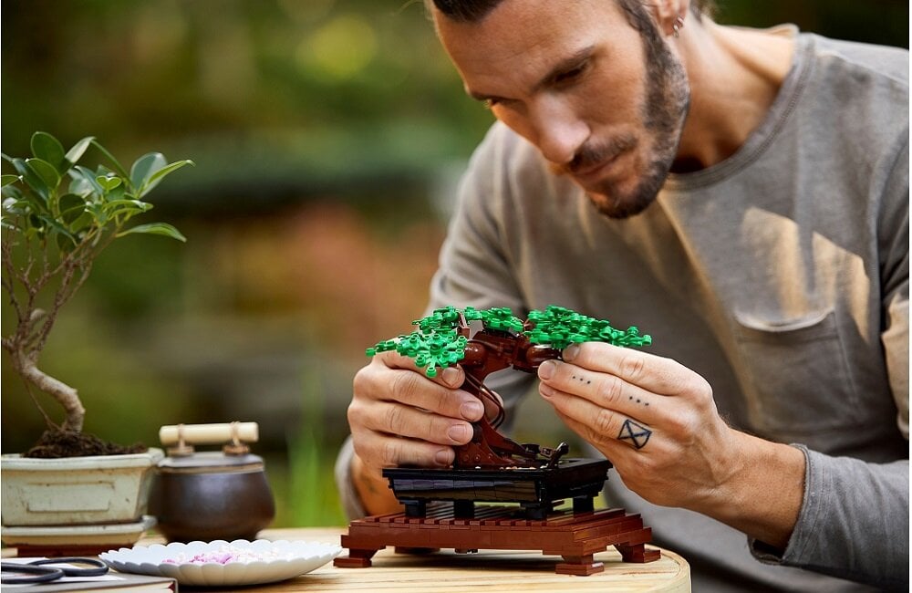LEGO Creator Drzewko bonsai 10281 Rozwój ważnych umiejętności relaks po pracy
