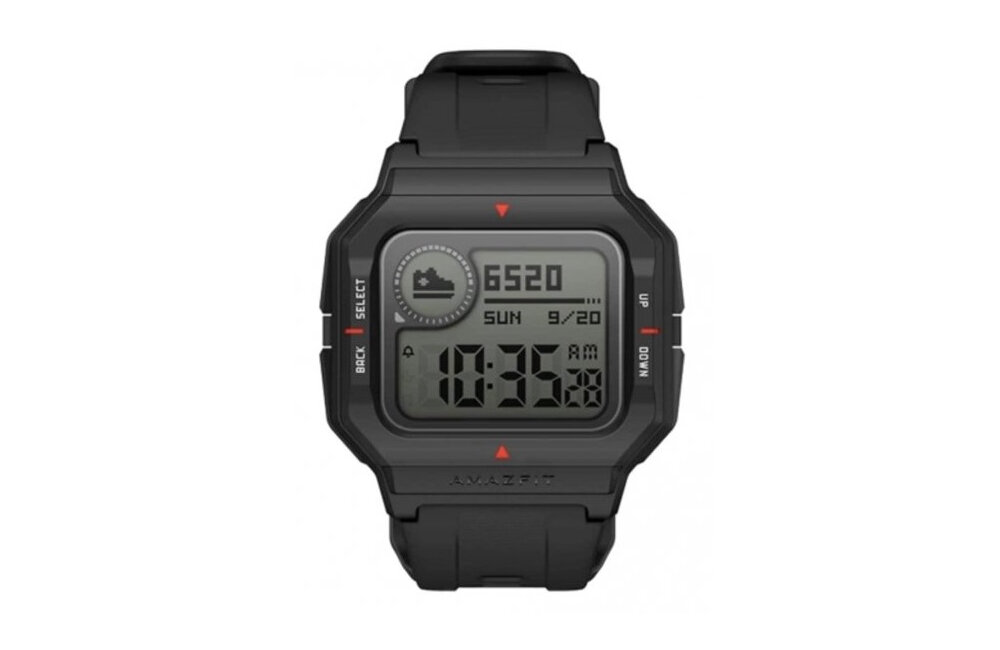 Smartwatch AMAZFIT Neo Czarny wygląd wyświetlacz 