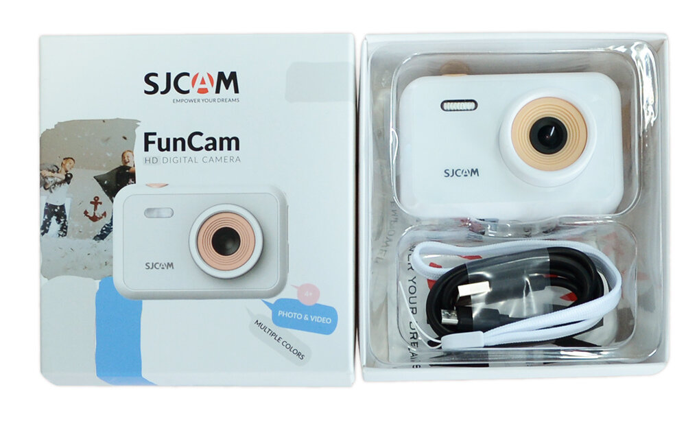 Kamera sportowa SJCAM FunCam Biały zestaw