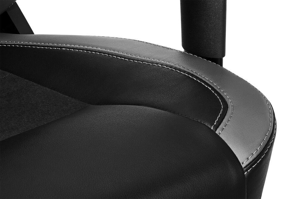 Fotel YUMISU 2051 Czarno szary siedzisko przeszycia odpornosc