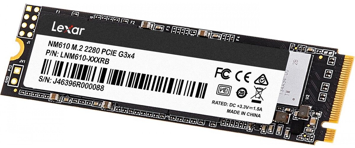 Dysk LEXAR LNM610 500GB SSD Kompaktowe wymiary