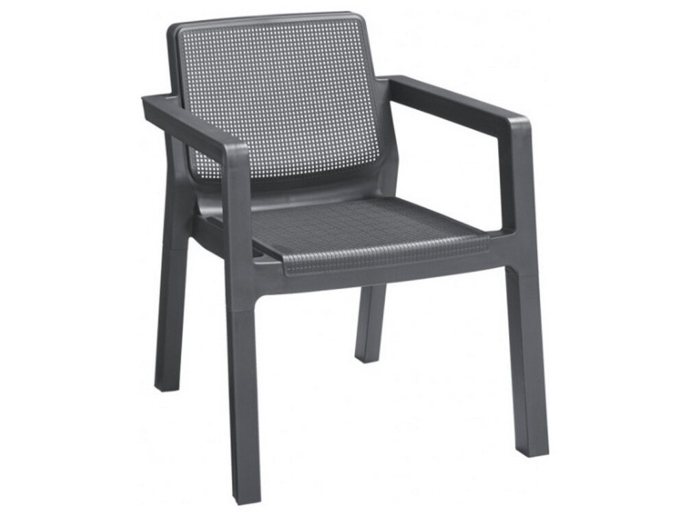 Zestaw mebli ogrodowych KETER Emily Patio Set 246589 Grafitowy krzeseło wymiary 68x64x75 cm maksymalne obciążenie do 110 kg