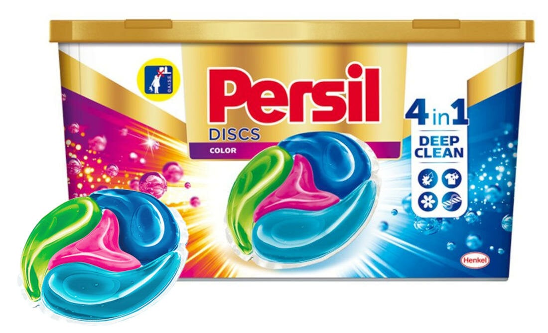 Kapsułki do prania PERSIL 4 w 1 Discs Deep Clean 28 szt oszczednosc czasu oszczednosc detergentu perfekcyjna czystosc idealny stan
