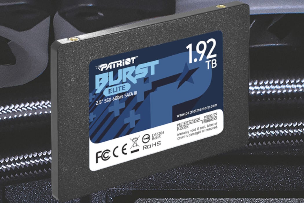 Dysk PATRIOT Burst Elite 1.92TB SSD  pojemność 1.92 TB wystarczająco dużo miejsca do przechowywania