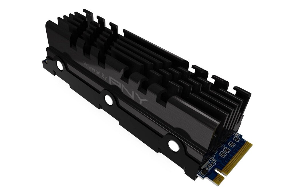 Dysk PNY XLR8 CS3040 500GB SSD - wytłaczany radiator z aluminium szybkość i płynność działania