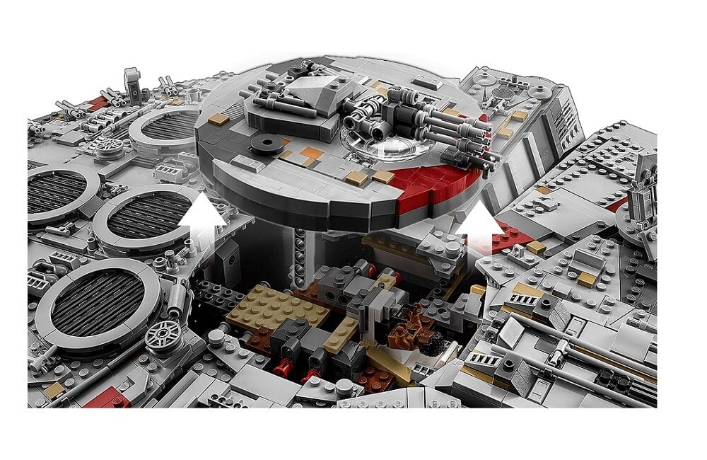 LEGO Star Wars Sokół Millennium 75192  kreatywna zabawa prawidłowy rozwój merytoryczny dziecka klocki figurki minifigurki bez zasilania klasyczna zabawa wysoka jakość lego wielogodzinna zabawa 