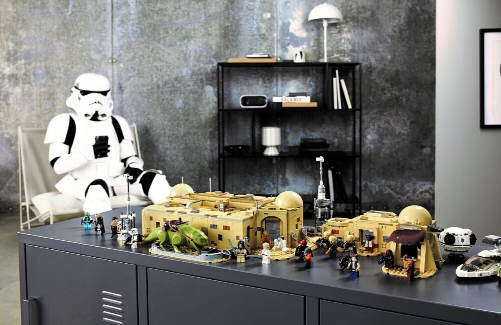 LEGO Star Wars Kantyna Mos Eisley 75290 kreatywne spędzanie czasu klocki figurki minifigurki bez zasilania klasyczna zabawa wysoka jakość lego wielogodzinna zabawa model kolekcjonerski Gwiezdne Wojny Nowa nadzieja