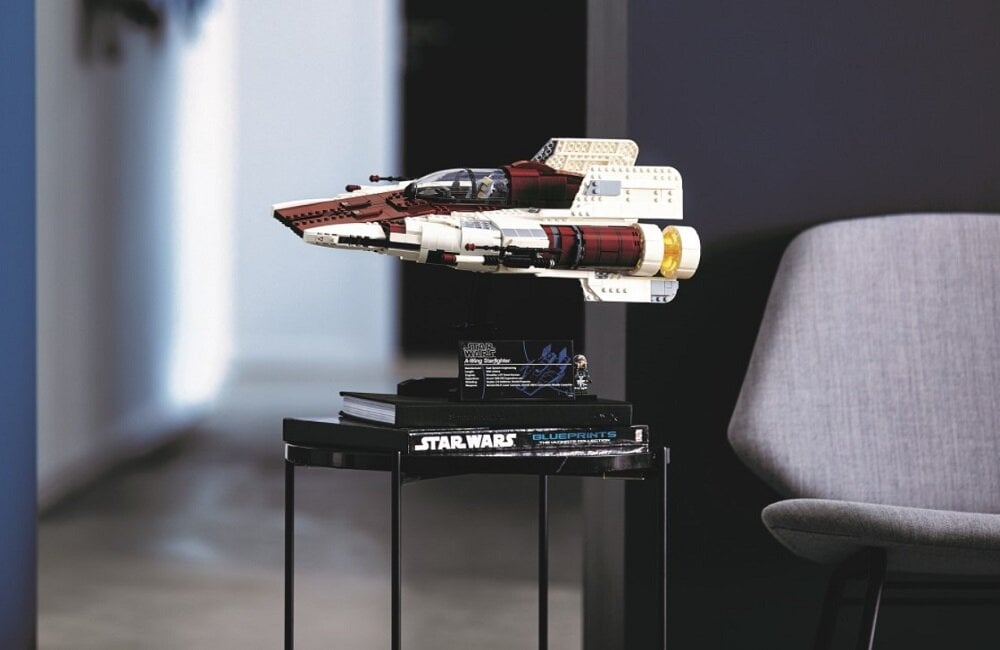 LEGO Star Wars Myśliwiec A wing 75275 kreatywne spędzanie wolnego czasu klocki figurki minifigurki bez zasilania klasyczna zabawa wysoka jakość lego wielogodzinne zajęcie czasu autentyczne detale wyzwanie konstrukcyjne