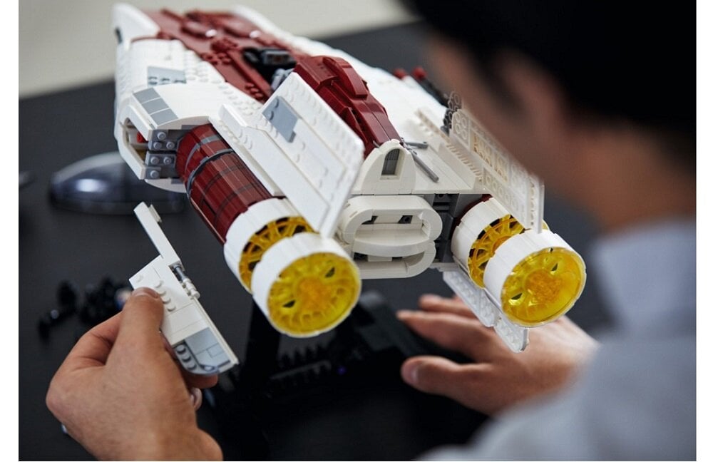 LEGO Star Wars Myśliwiec A wing 75275 kreatywne spędzanie wolnego czasu klocki figurki minifigurki bez zasilania klasyczna zabawa wysoka jakość lego wielogodzinne zajęcie czasu