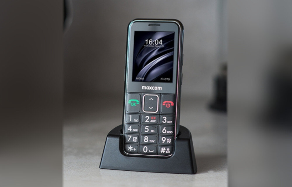 Telefon MAXCOM Comfort MM730 Czarny kontrukcja wytrzymałość