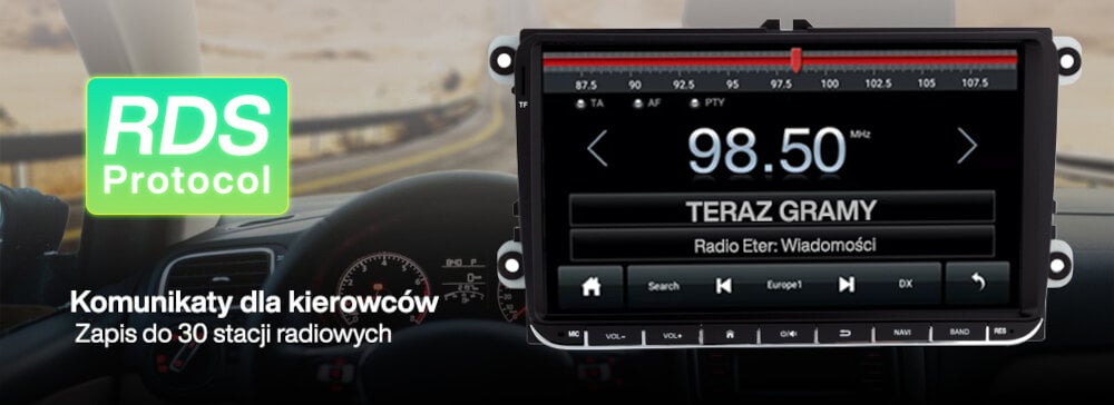 Radio samochodowe VORDON VW-910S  - rds