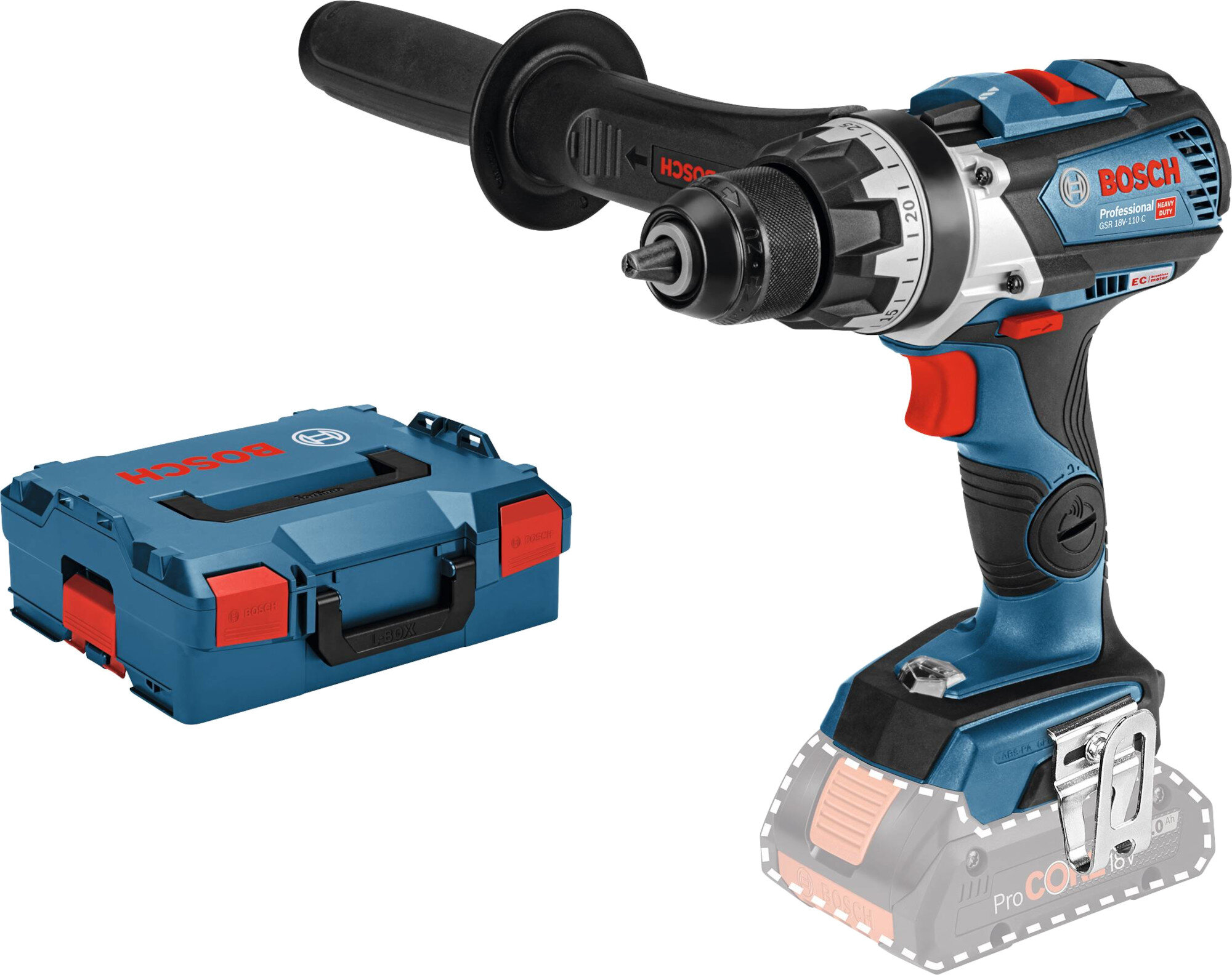 Wiertarko-wkrętarka BOSCH GSB 18V-110 C wiercenie udar