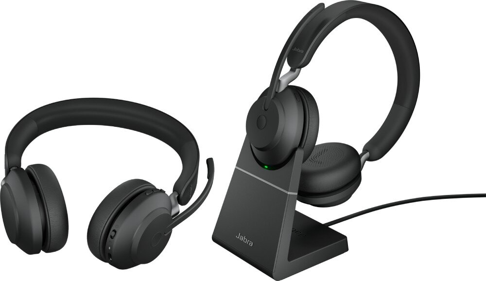Słuchawki nauszne JABRA Evolve2 65 Link380c Czarny bateria ładowanie czas działania