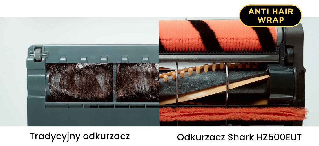 Odkurzacz SHARK HZ500EU Technologia Anti Hair Wrap