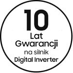 Ikonka 10 lat gwarancji na silnik Digital Inverter odkurzacza Jet Stick VS20T7532T1/GE