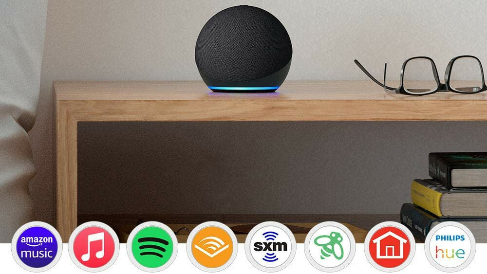 Głośnik multiroom AMAZON Echo Dot 4  - serwisy muzyczne