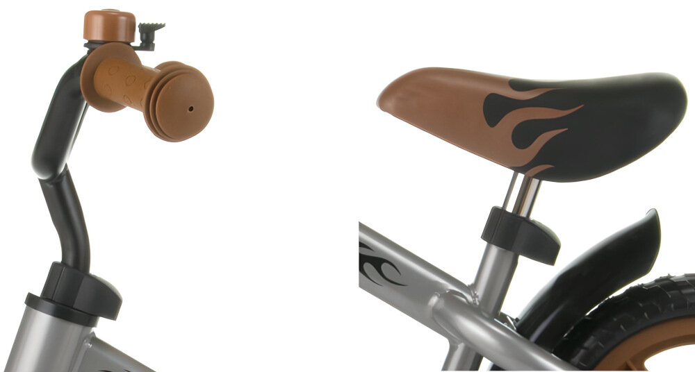 Rowerek biegowy MILLY MALLY Dragon Classic Szaro-brązowy niezwykle oryginalny lekka konstrukcja na śrubach osłon wysokiej jakości wykonania