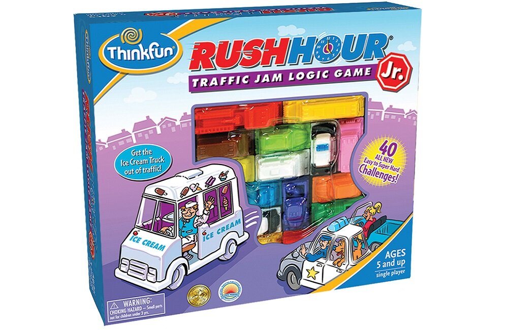 Gra logiczna RAVENSBURGER Rush Hour Junior Zagwarantuj dziecku ciekawą rozrywkę skład zestawu wymiar opakowania dla dzieci powyżej 5 roku życia
