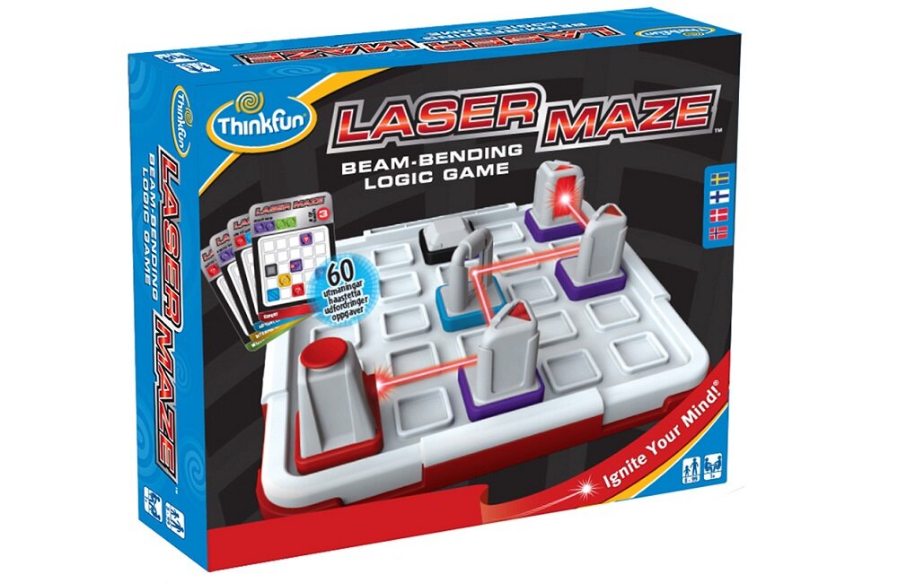 Gra logiczna RAVENSBURGER Laser Maze Nauka nie musi być nudna przeznaczona dla dzieci powyżej 8 roku życia kreatywna zabawa