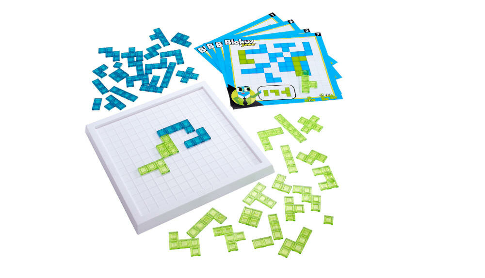 MATTEL-Blokus-Junior-GKF59 blokus junior strategiczna gra rodzinna umysł myślenie przestrzenne planowanie rozwiązywanie problemy