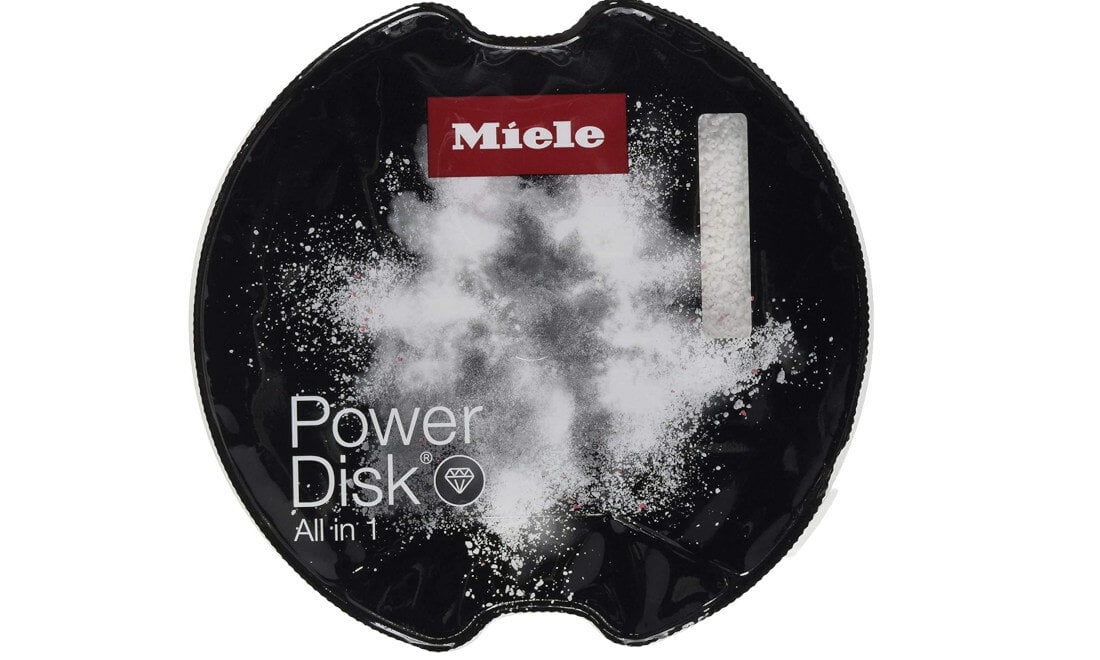 Tabletki do zmywarki MIELE PowerDisk All in 1 GS CL 4001 P AutoDos ochrona srodowiska wielofunkcyjny detergent dokladnie czysci zawiera sol i nablyszczacz idealna czystosc doskonale radzi sobie z resztami jedzenia