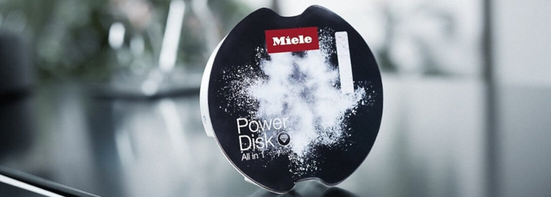 Tabletki do zmywarki MIELE PowerDisk All in 1 GS CL 4001 P AutoDos skutecznosc w niski temperaturach wydajny detergent na okolo 20 myc/ miesiac do zmywarek z funkcja AutoDos