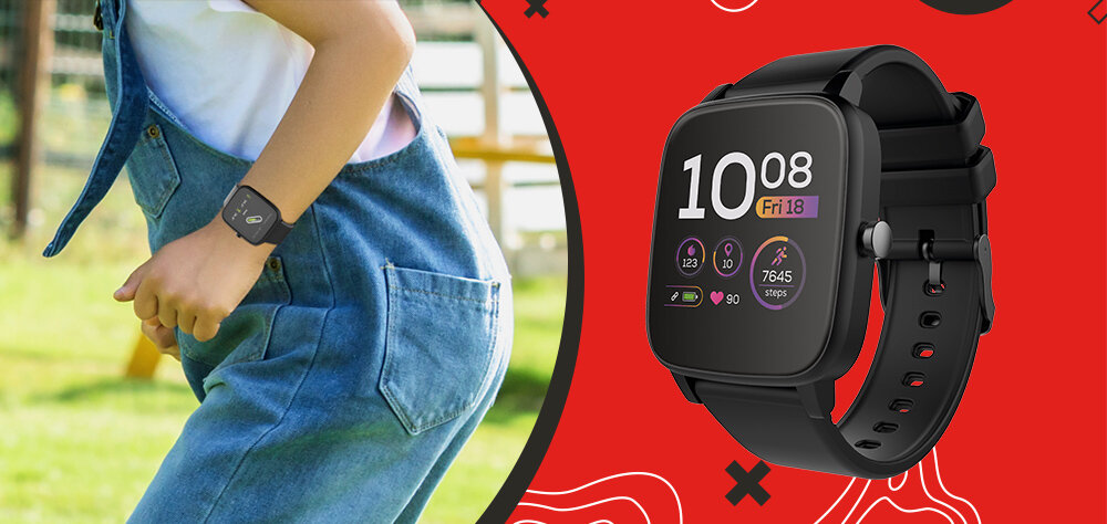 Smartwatch FOREVER iGO Pro JW-200  ekran bateria sport zdrowie monitoring puls pasek 
