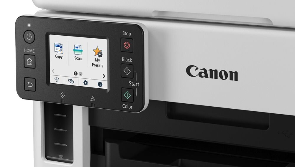 Urządzenie wielofunkcyjne CANON Maxify GX7040   skanowanie drukowanie kopiowanie łączność szybkość wydruku tusz konserwacja uzupełnianie papier formaty arkusze