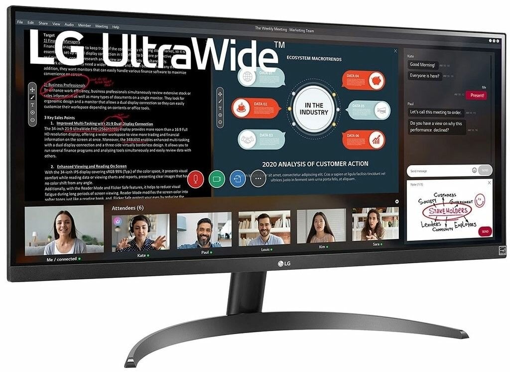 Monitor LG UltraWide 29WP500-B 29 2560x1080px IPS - wyraźny obraz    