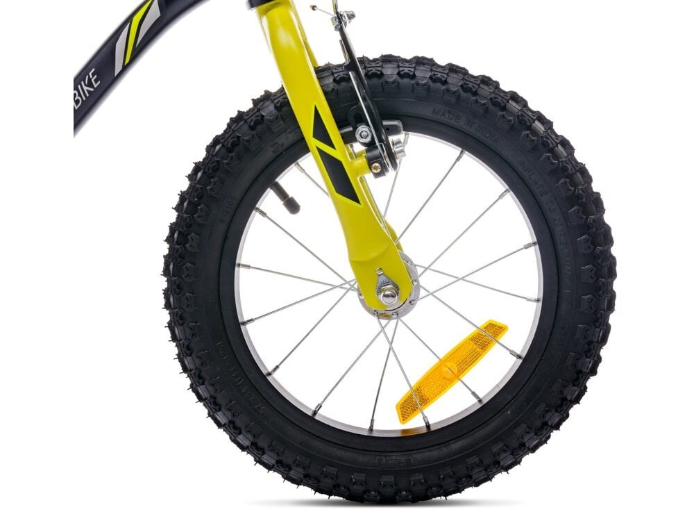 Rower dziecięcy SUN BABY Tiger Bike 16 cali dla chłopca Żółto-szary koła 16-calowe na aluminiowych obręczach dla chłopców w wieku od 4 do 6 lat błotniki