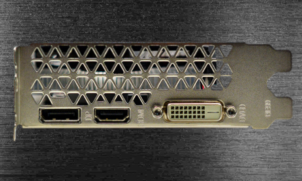 Karta graficzna AFOX GeForce GTX 1050 Ti 4GB złącza porty monitor podłączenie