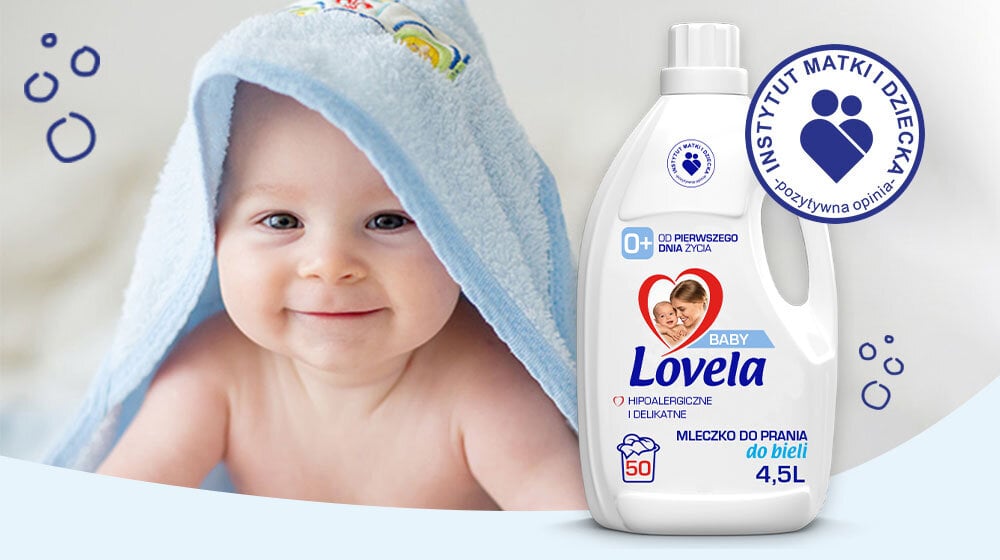Płyn do prania LOVELA Baby Biały 4500 ml niemowlę w ręczniku