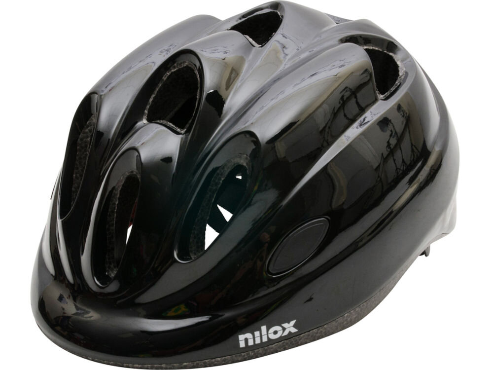 Kask rowerowy NILOX LED Czarny (rozmiar S/M) regulacja pokrętło pasek