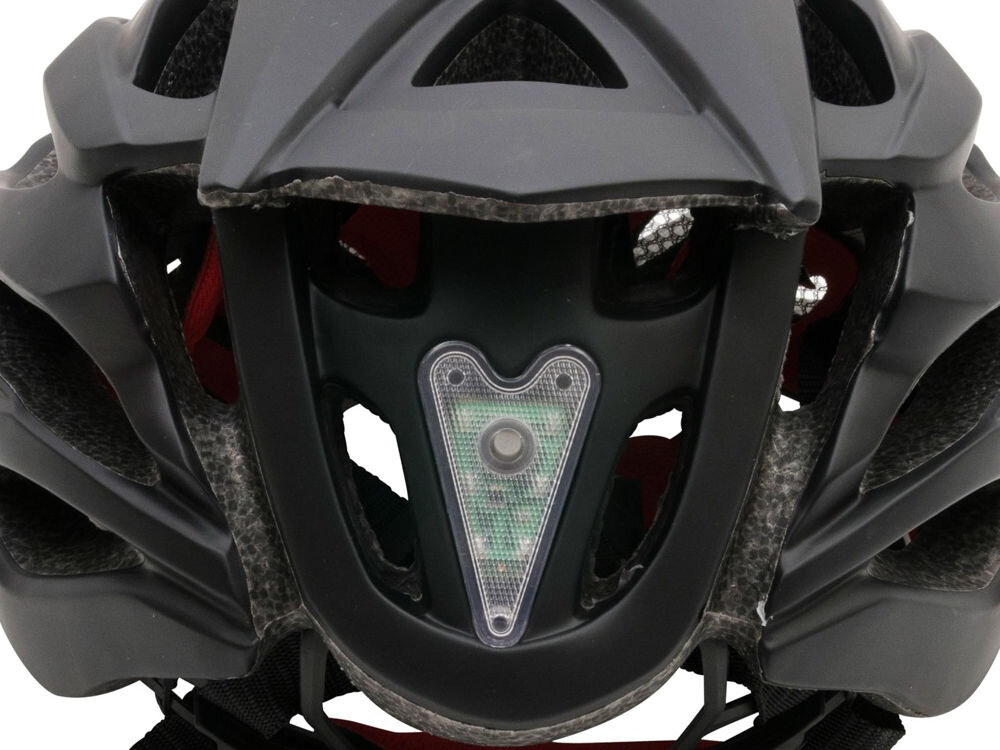 Kask rowerowy NILOX NX LED Czarny (rozmiar S/M) wentylacja moskitiera