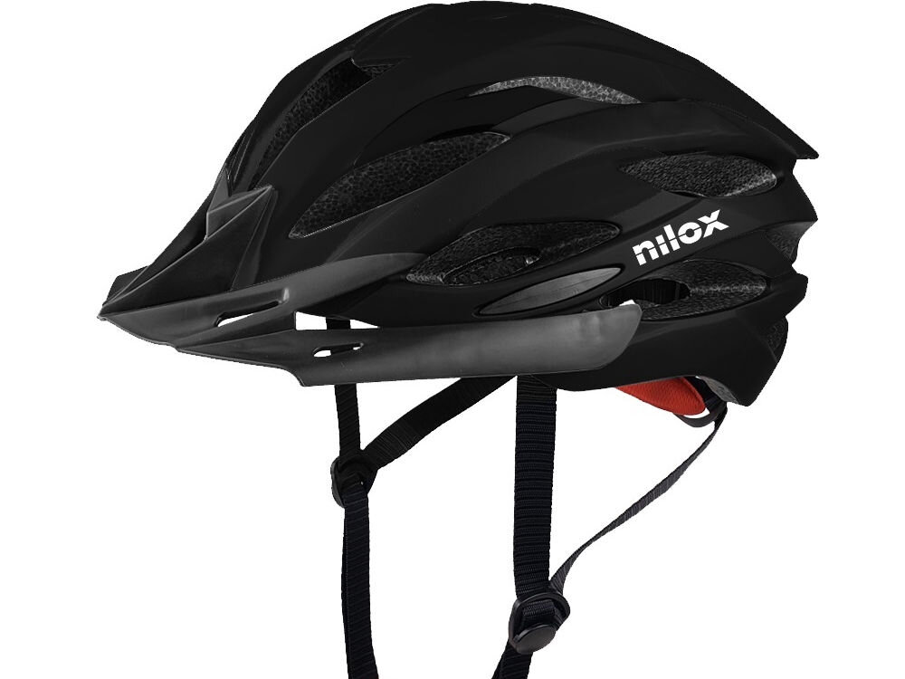 Kask rowerowy NILOX NX LED Czarny (rozmiar S/M) regulacja pokrętło pasek