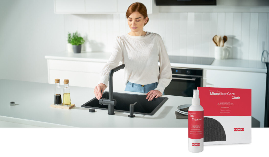 Bateria FRANKE Atlas Neo pull-out Spray 115.0521.441 Stal szlachetna zalecenia czyszczenie możliwości środek cdo czyszczenia ściereczka