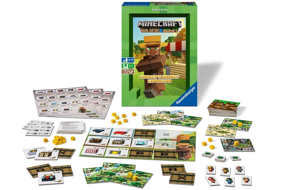 Gra planszowa RAVENSBURGER Minecraft Rynek Farmera elementy zestaw