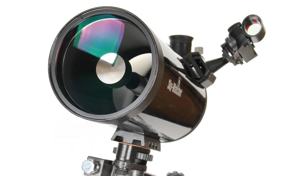 Teleskop SKY-WATCHER BK MAK 102 EQ2 102-1300 System optyczny Maksutova płyta korekcyjna zwierciadło zbliżenie na soczewkę   